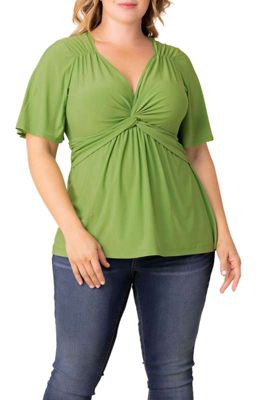 KIYONNA Women's Plus Size Abby Twist Front Top