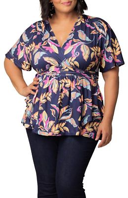 KIYONNA Women's Plus Size Encore Print Top, 0X