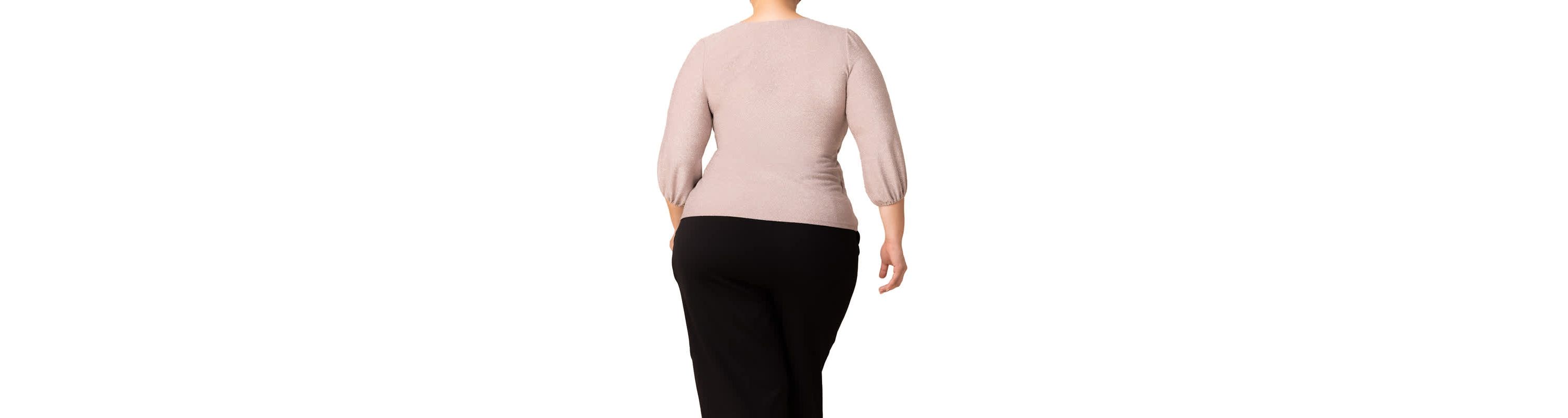 Womens Plus Size Celeste Sparkling Faux Wrap Top