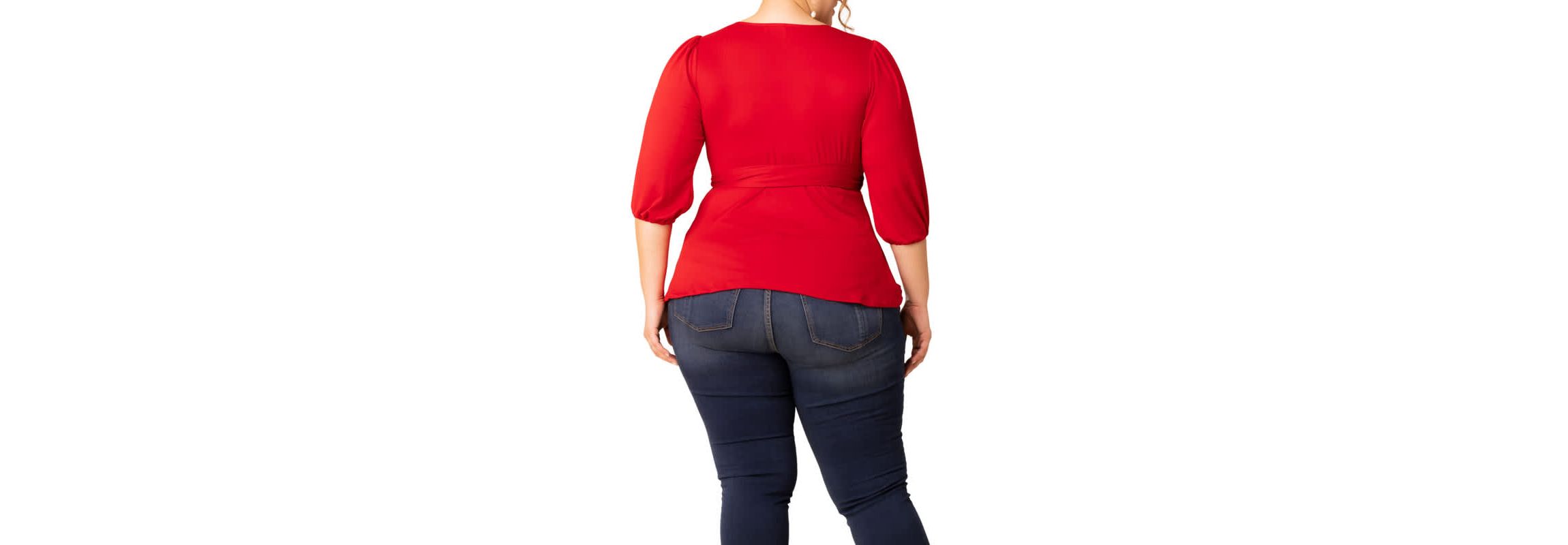 Womens Plus Size Nina V-Neck Wrap Top