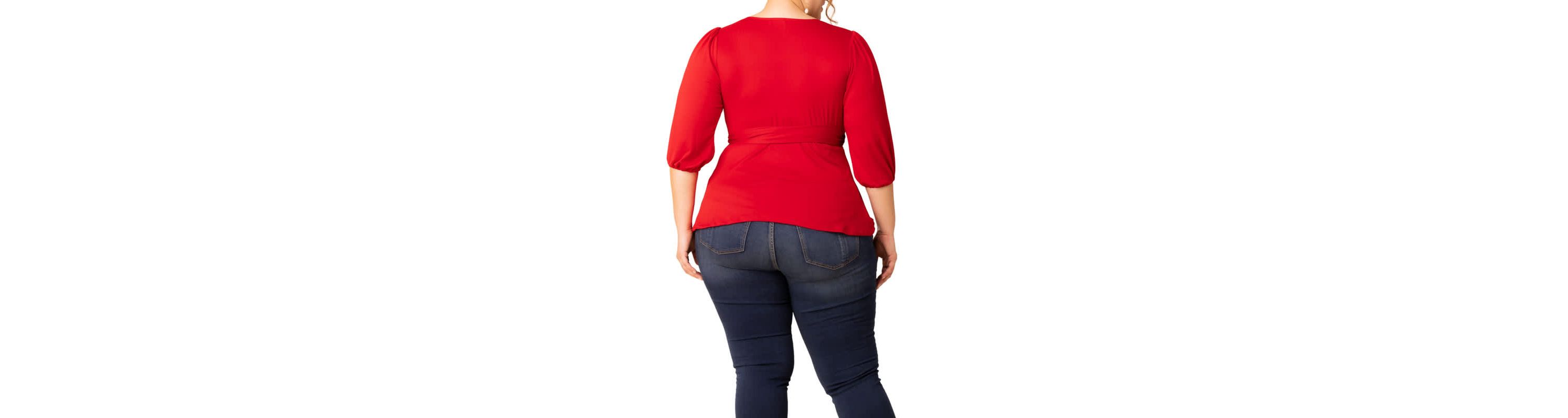 Womens Plus Size Nina V-Neck Wrap Top