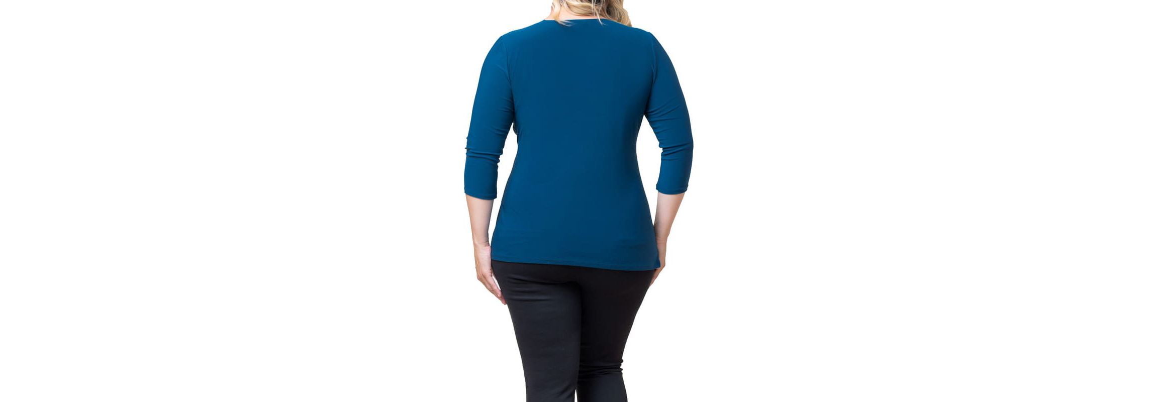 Womens Plus Size Femme Fatale Faux Wrap Top