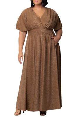 KIYONNA Women's Plus Size Geneva Sparkling A-Line Evening Gown