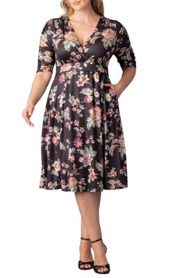 KIYONNA Women's Plus Size Gabriella Dress, Black, 2X