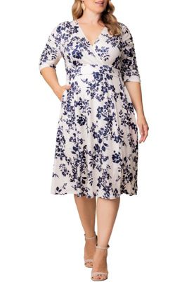 KIYONNA Women's Plus Size Gabriella Dress, Ivory, 5X