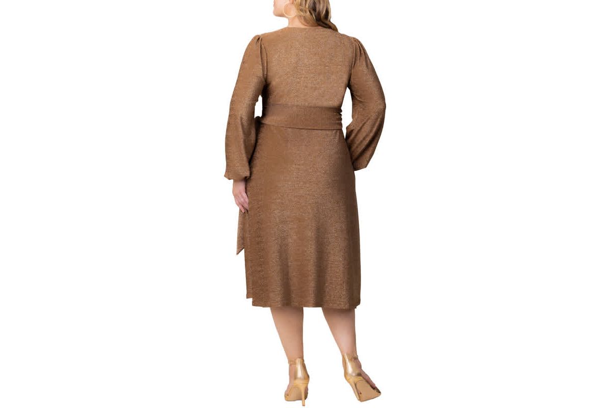Womens Plus Size Socialite Sweetheart Wrap Dress