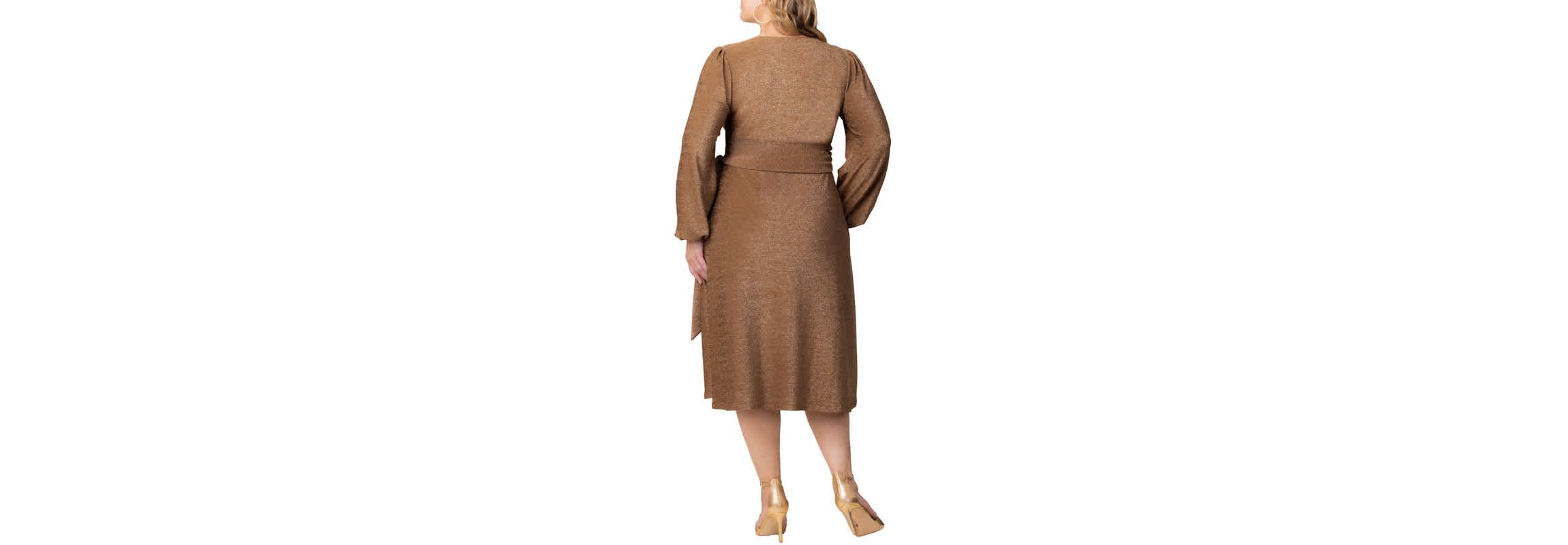 Womens Plus Size Socialite Sweetheart Wrap Dress
