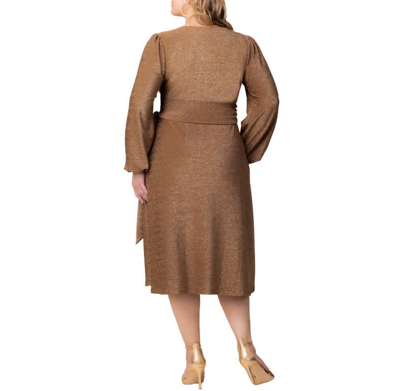 Womens Plus Size Socialite Sweetheart Wrap Dress