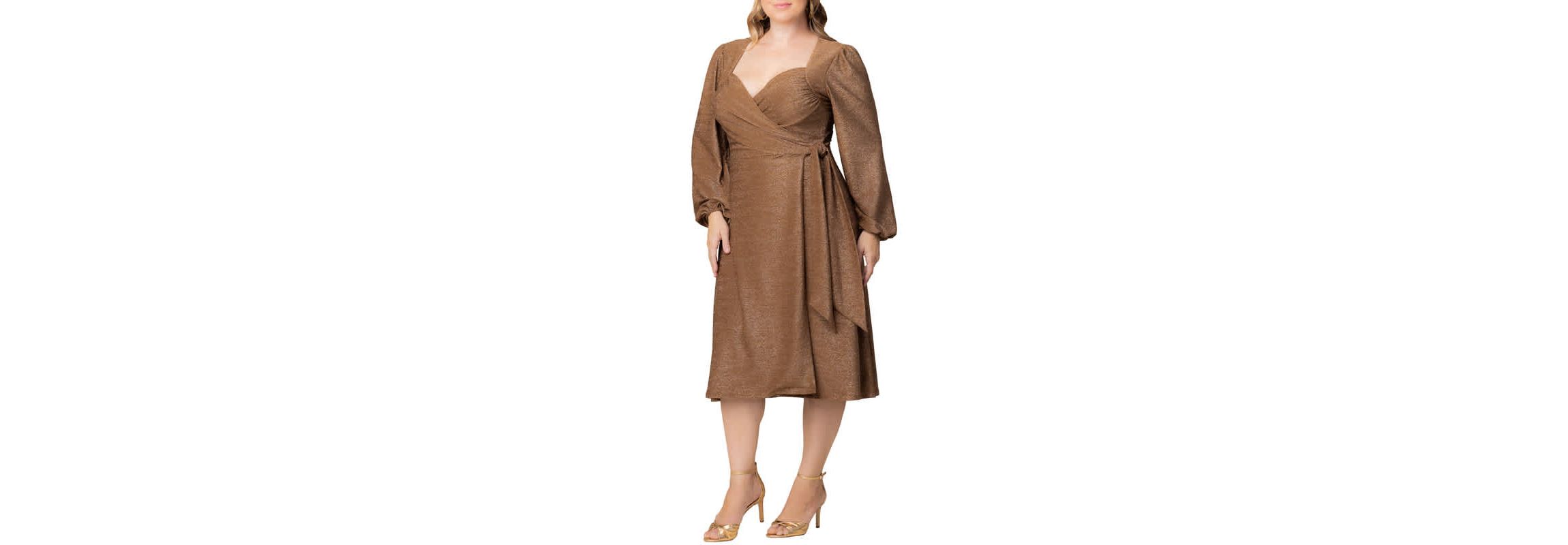 Womens Plus Size Socialite Sweetheart Wrap Dress