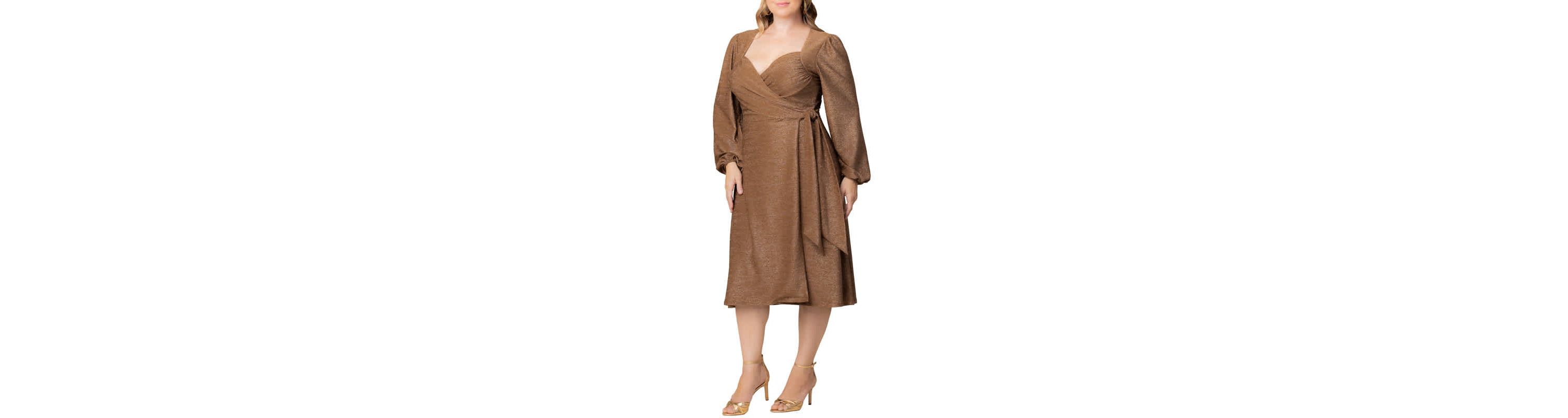 Womens Plus Size Socialite Sweetheart Wrap Dress