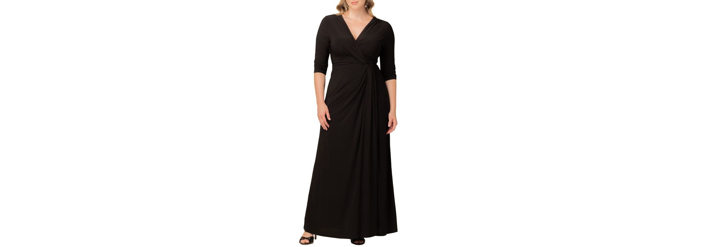 Womens Plus Size Evening Romance Column Gown