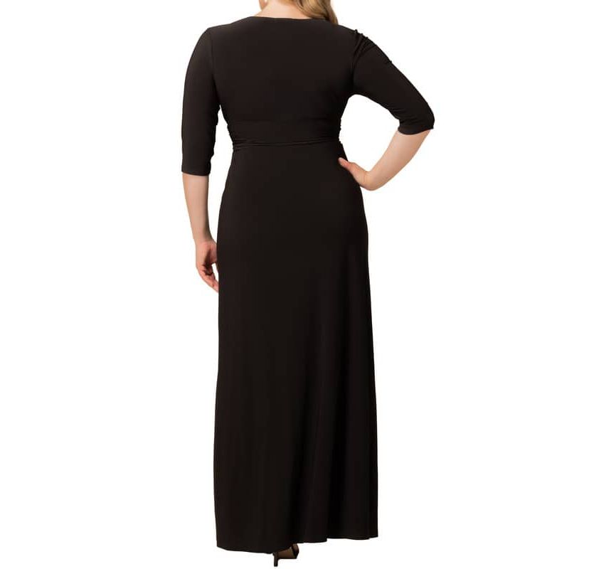 Womens Plus Size Evening Romance Column Gown
