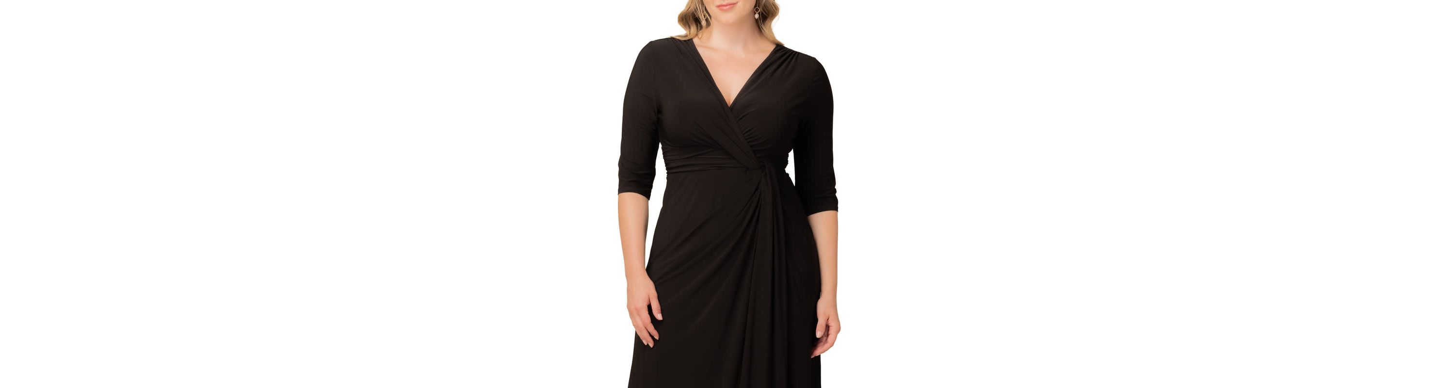 Womens Plus Size Evening Romance Column Gown