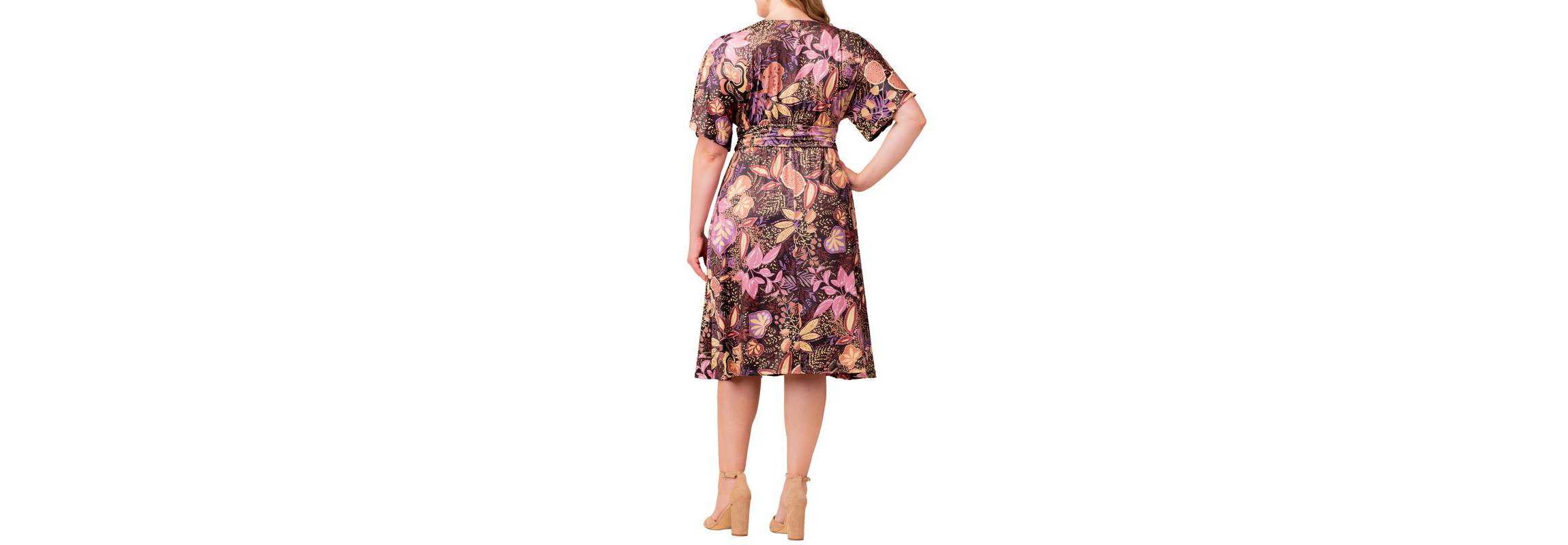 Womens Plus Size Gia A-Line Midi Dress with Pockets