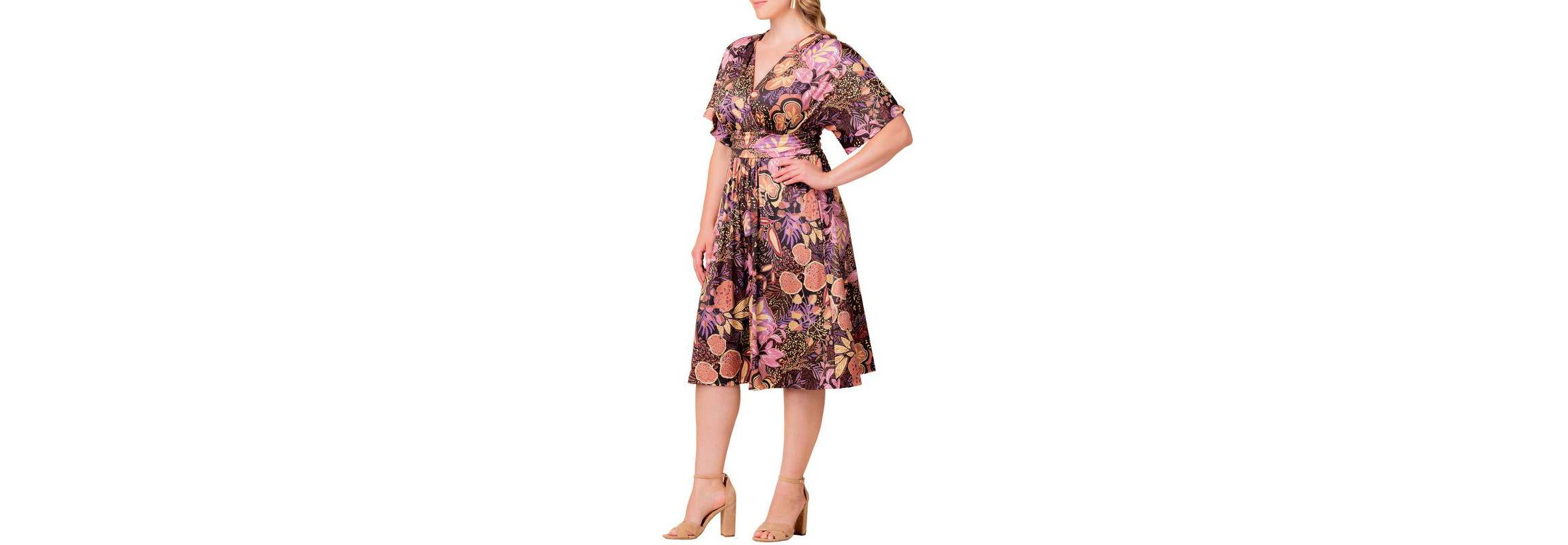 Womens Plus Size Gia A-Line Midi Dress with Pockets