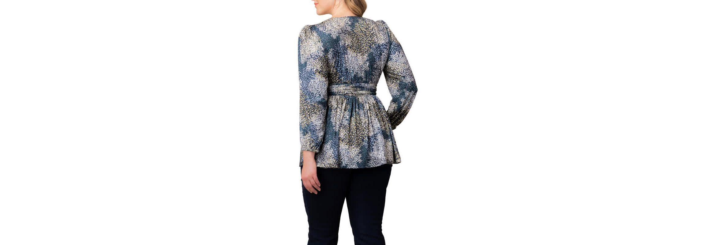 Womens Plus Size Leah Long Sleeve Tunic Top