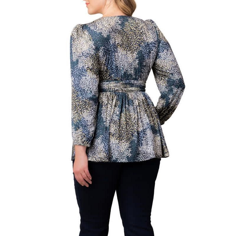 Womens Plus Size Leah Long Sleeve Tunic Top