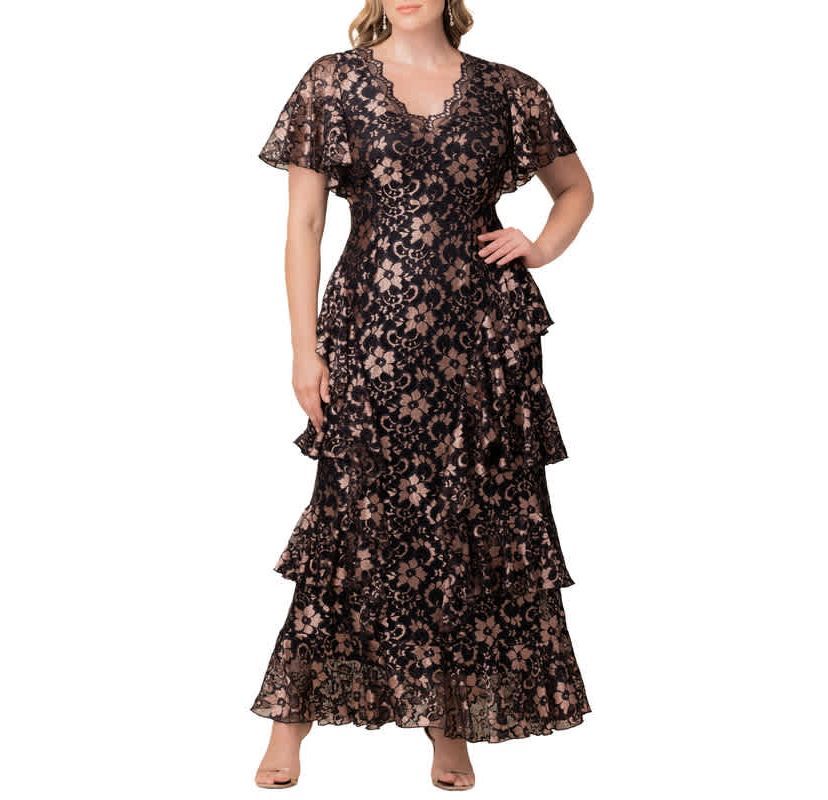 white christmas dresses Kiyonna Gown – Nikki Vs Nicole main image 1