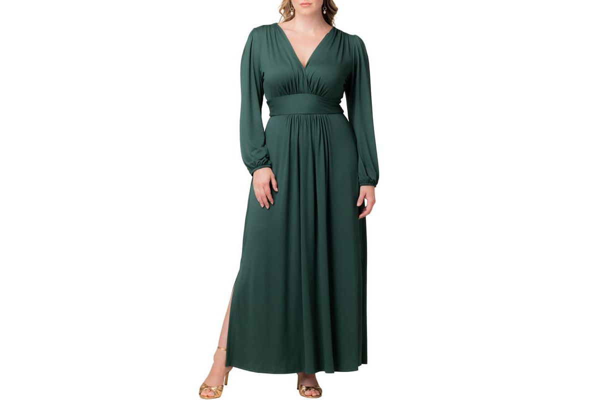 Plus Size Kelsey Long Sleeve Maxi Dress