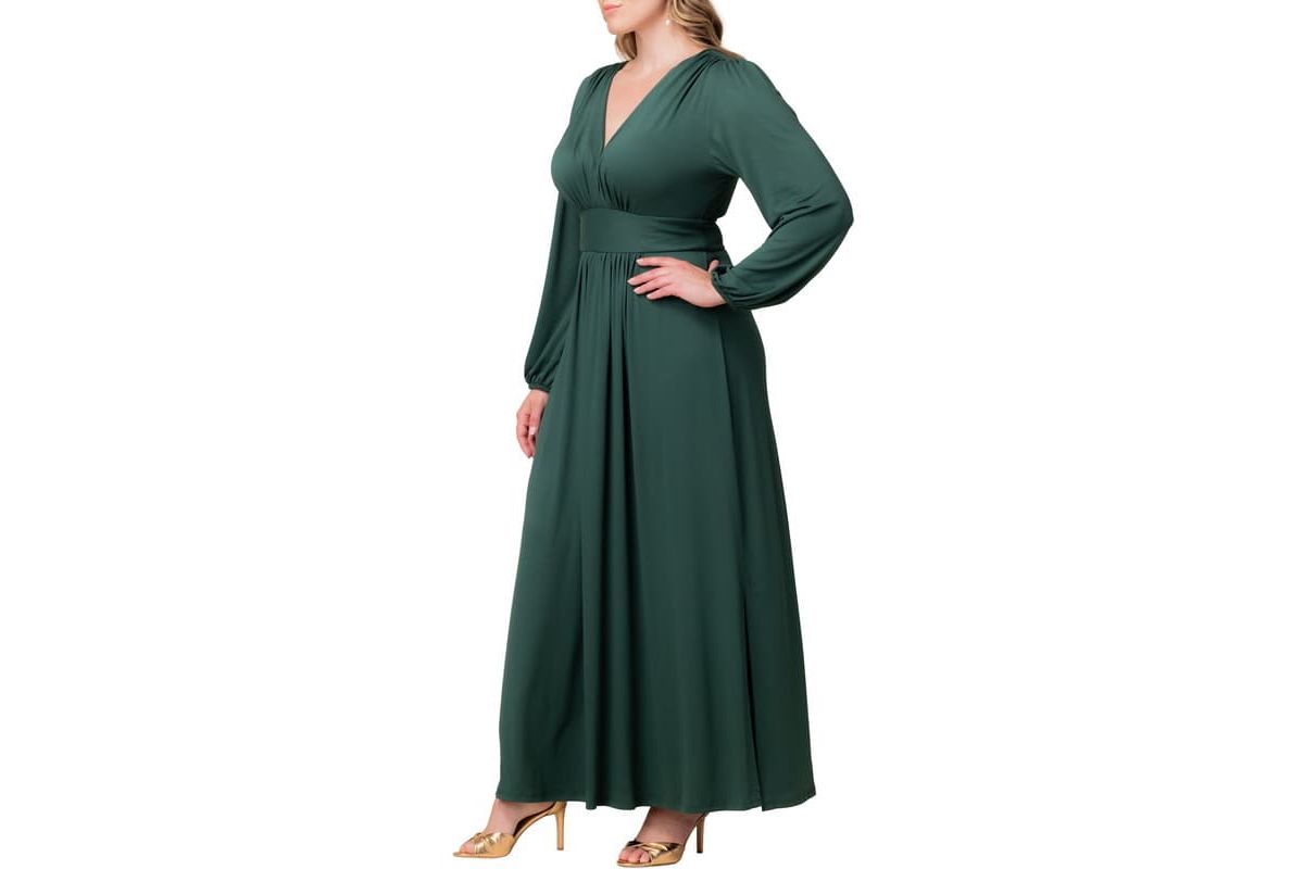 Plus Size Kelsey Long Sleeve Maxi Dress