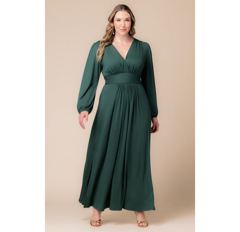 Plus Size Kelsey Long Sleeve Maxi Dress