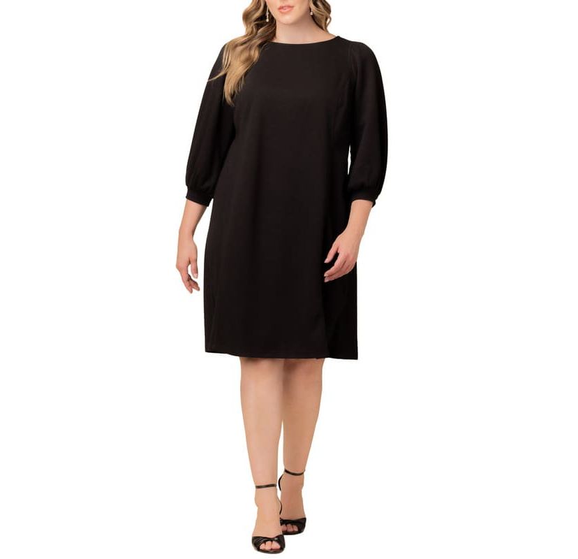 Womens Plus Size Madison Sweater Knit Shift Dress