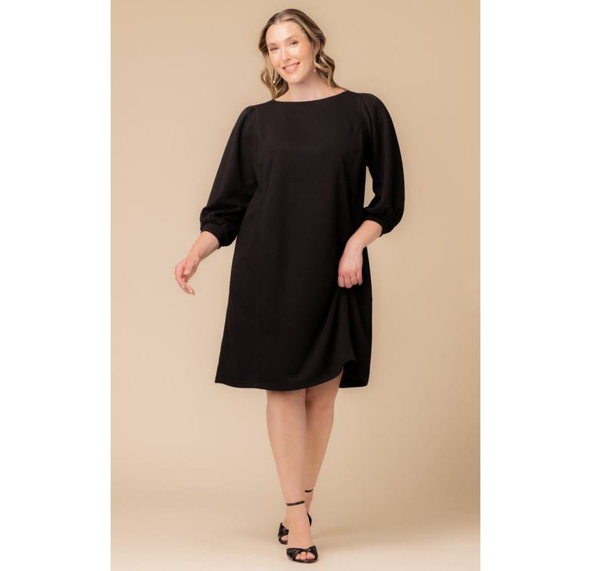 Womens Plus Size Madison Sweater Knit Shift Dress