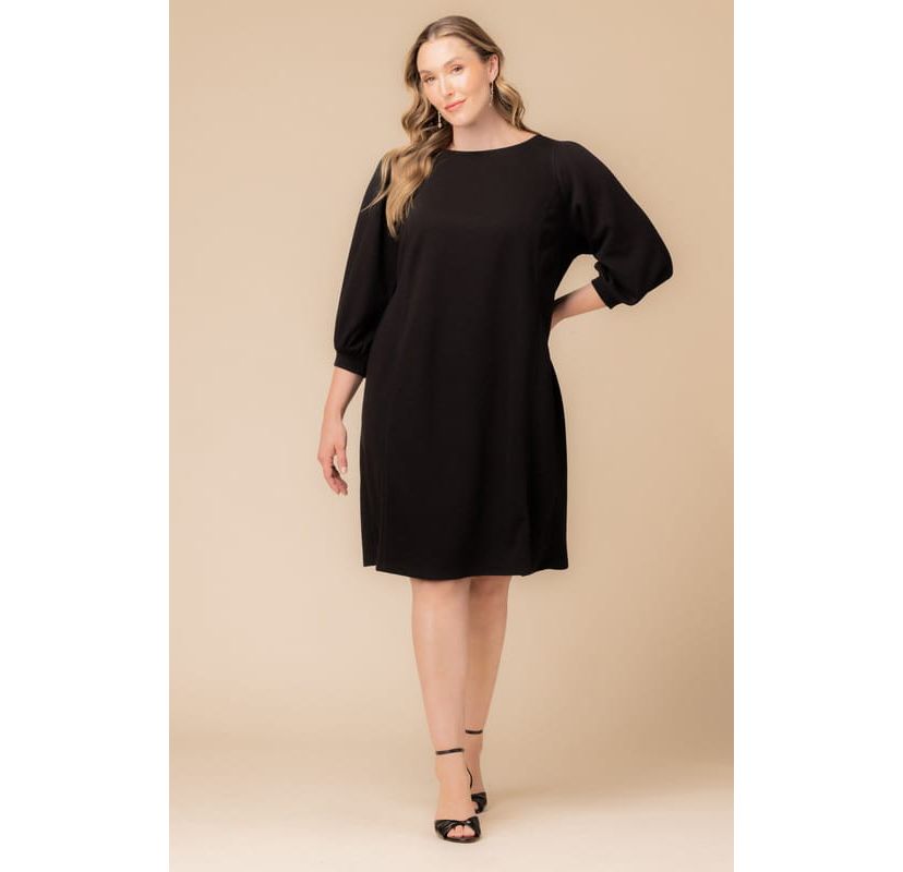 Womens Plus Size Madison Sweater Knit Shift Dress