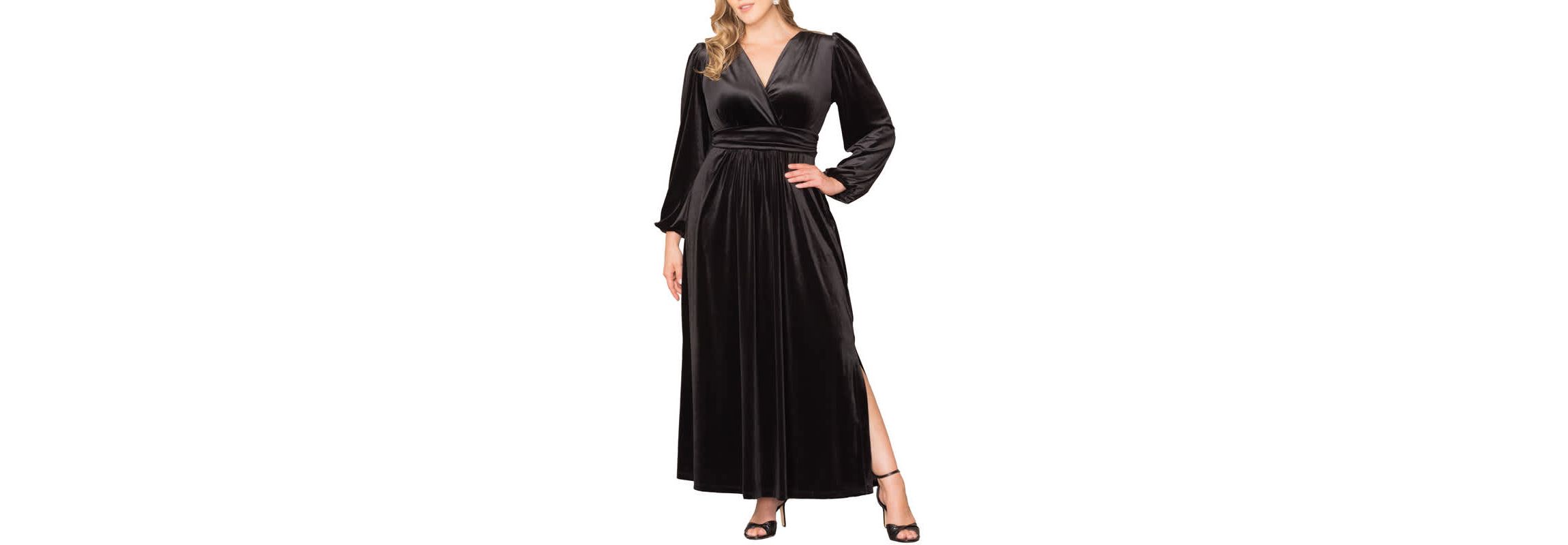 black plus size velvet dress Yours London Women's Knot Maxi Size 22-24 SHEIN Clasi Plus Size Long
