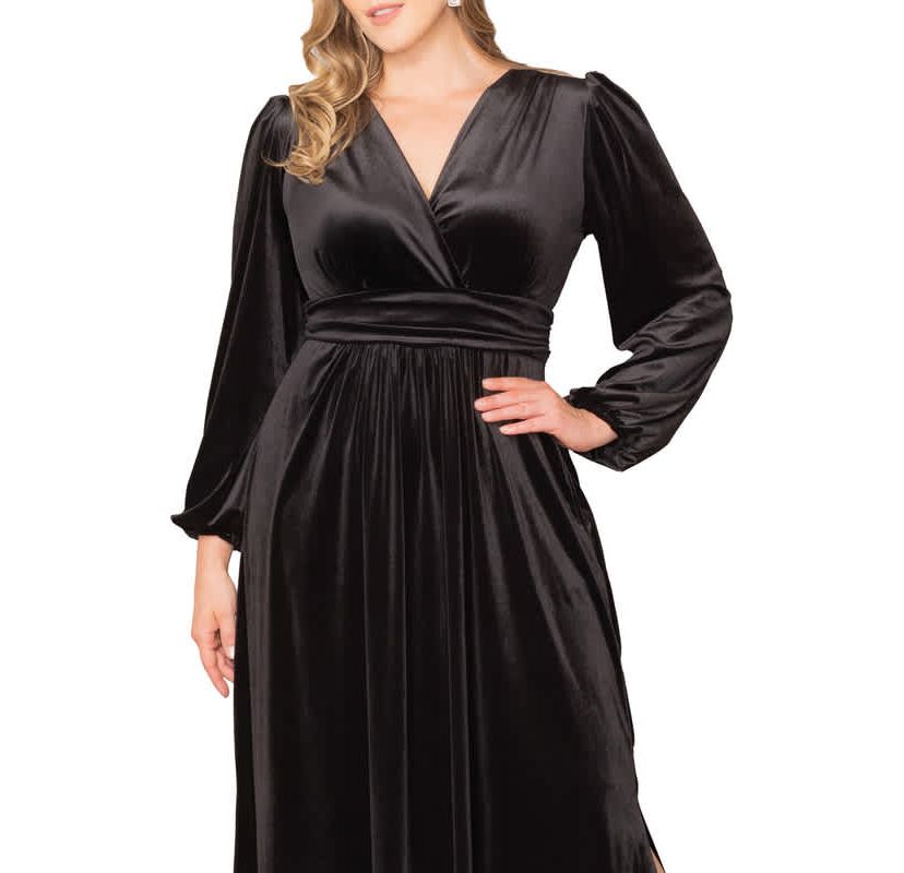 navy blue dress for baby girl Sydneys Closet SC7386 Prom Dress - Multi-Floral main image 0