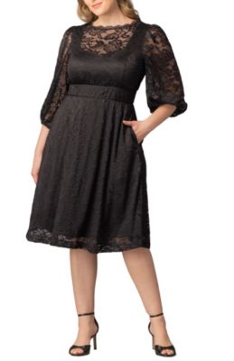 KIYONNA Women's Plus Size Hepburn Lace Cocktail Dress, 2X