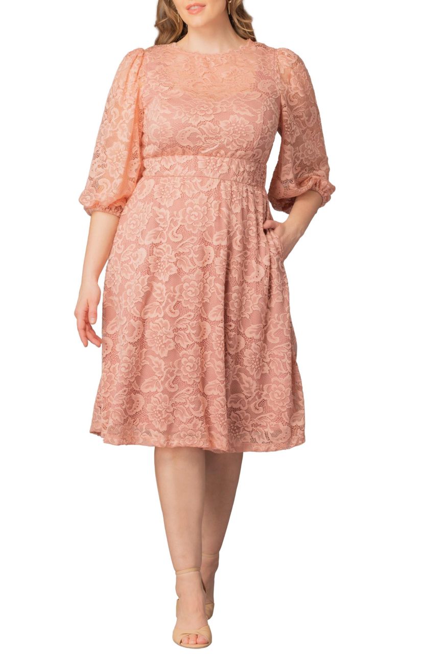 kiyonna plus size homecoming dress Kiyonna Plus Size Hepburn Lace Cocktail Dress
