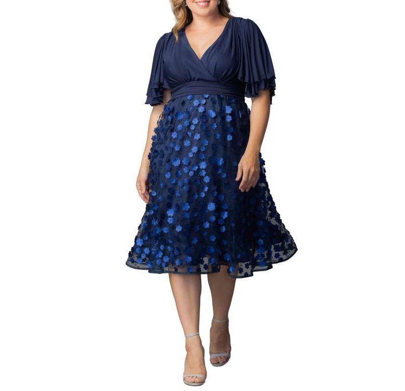 cocktail dresses at belks KIYONNA Women's Plus Size Pretty Petals Mesh Dress Color:Pink Red Flower fit-guide: mensPants Ralph lauren Men's Black Oversized Short-Sleeved