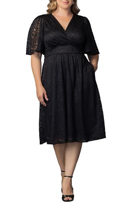 KIYONNA Women's Plus Size Fable Lace Cocktail Dress