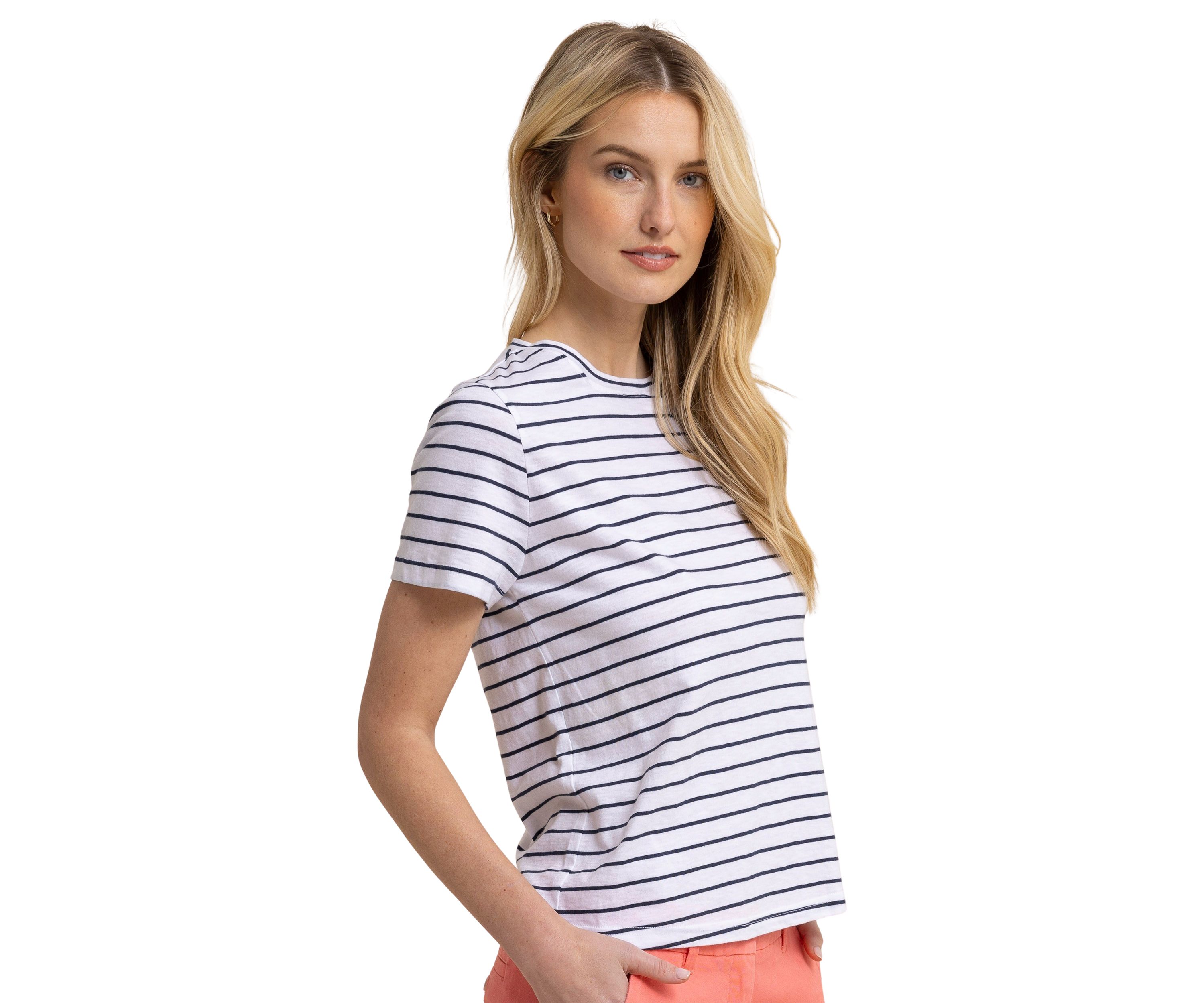 Sun Fare Striped Crew Neck T-Shirt