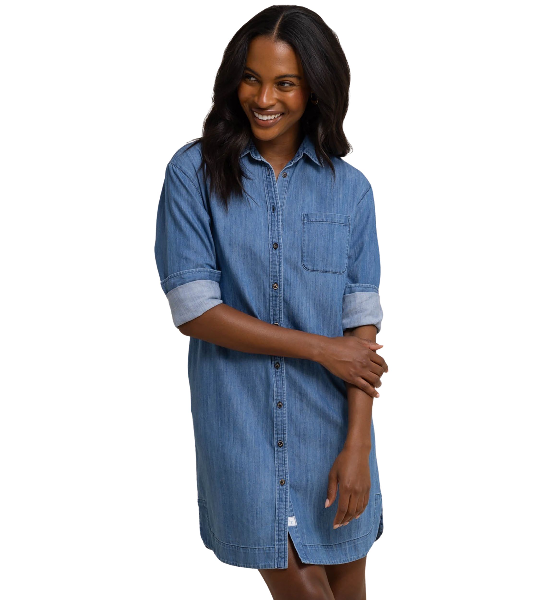 Womens Cam Denim Dress