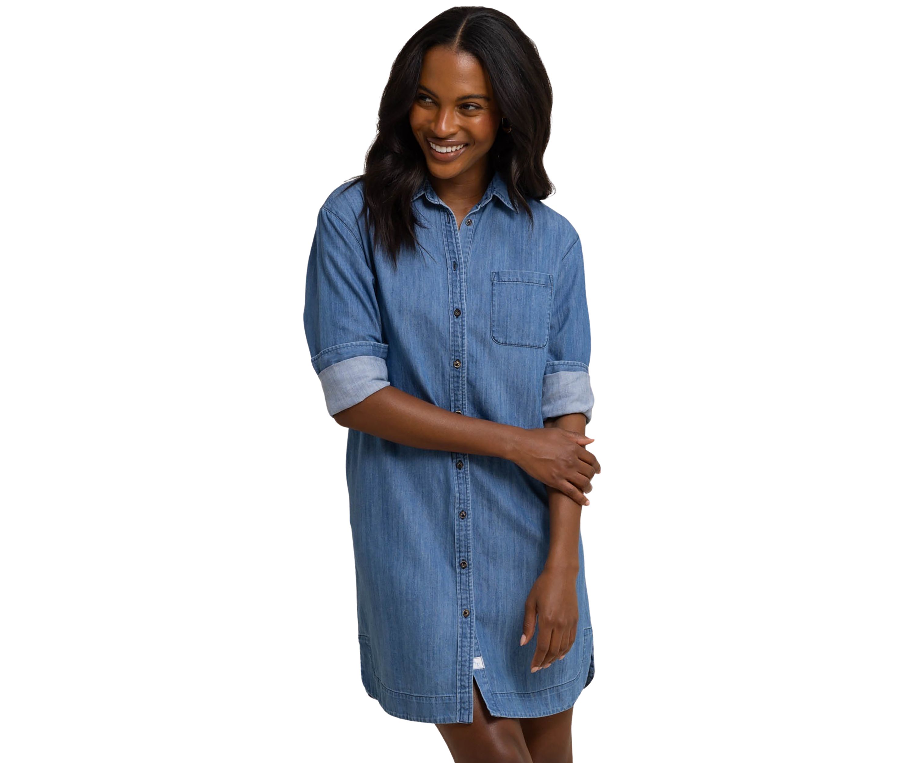Womens Cam Denim Dress