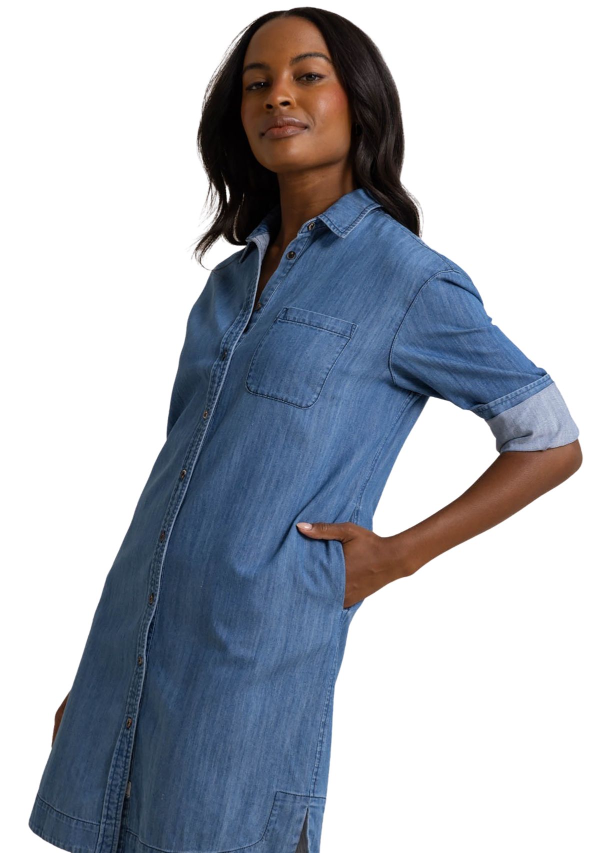 Womens Cam Denim Dress