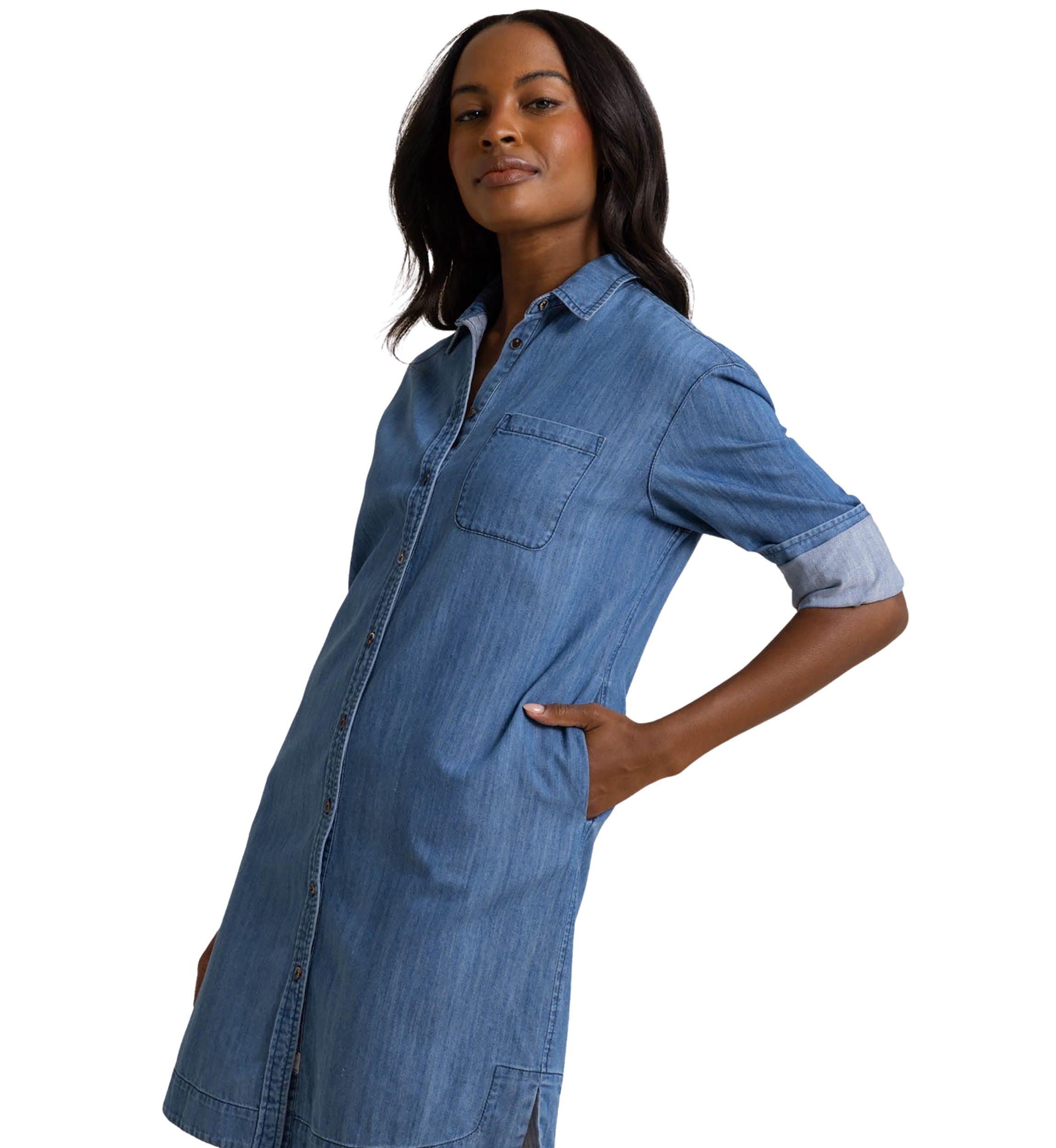 Womens Cam Denim Dress