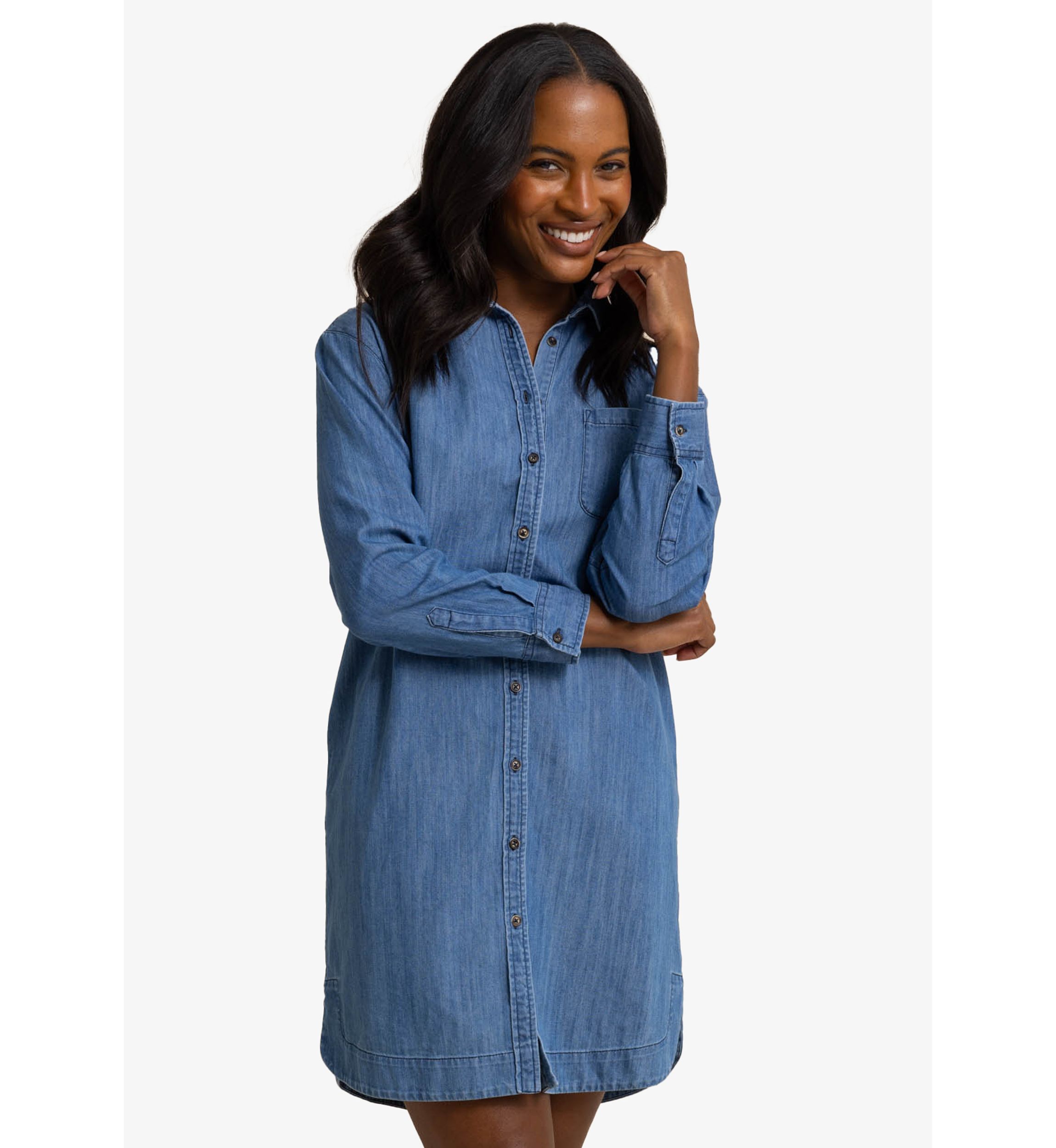 Womens Cam Denim Dress