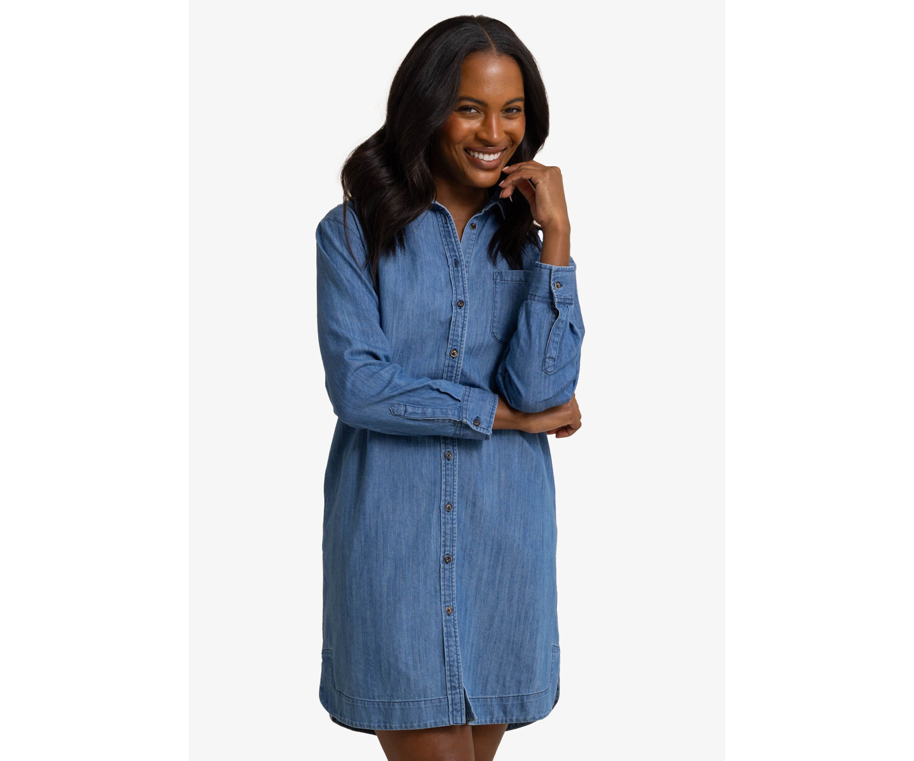 Womens Cam Denim Dress