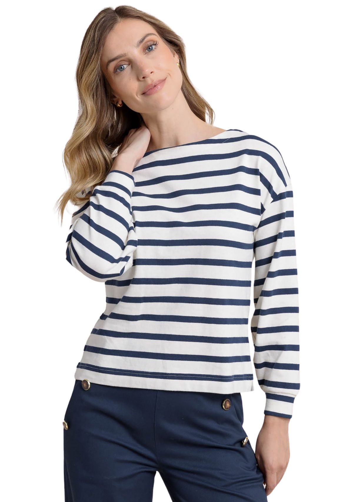 Womens Zayla Striped Top