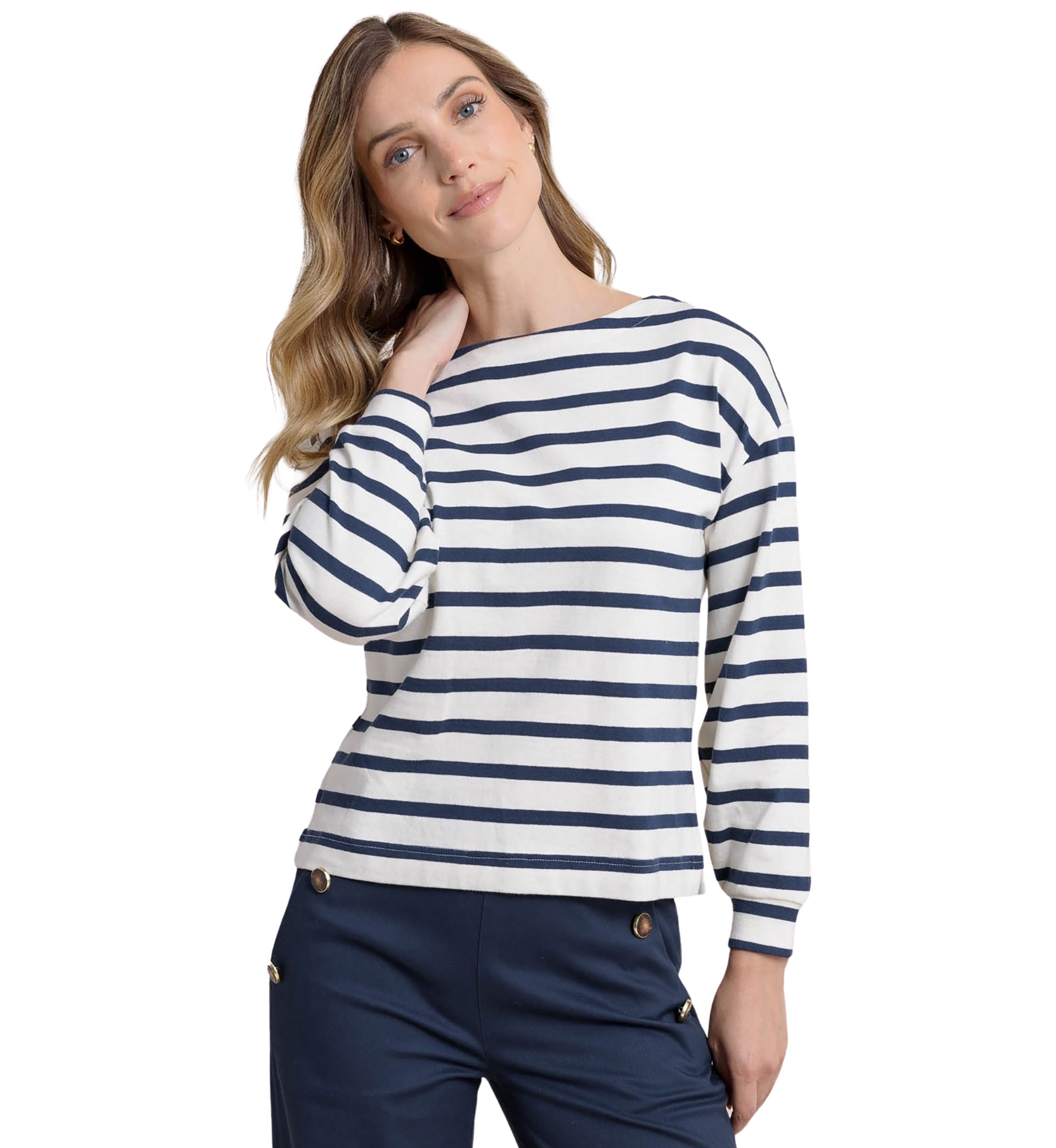 Womens Zayla Striped Top