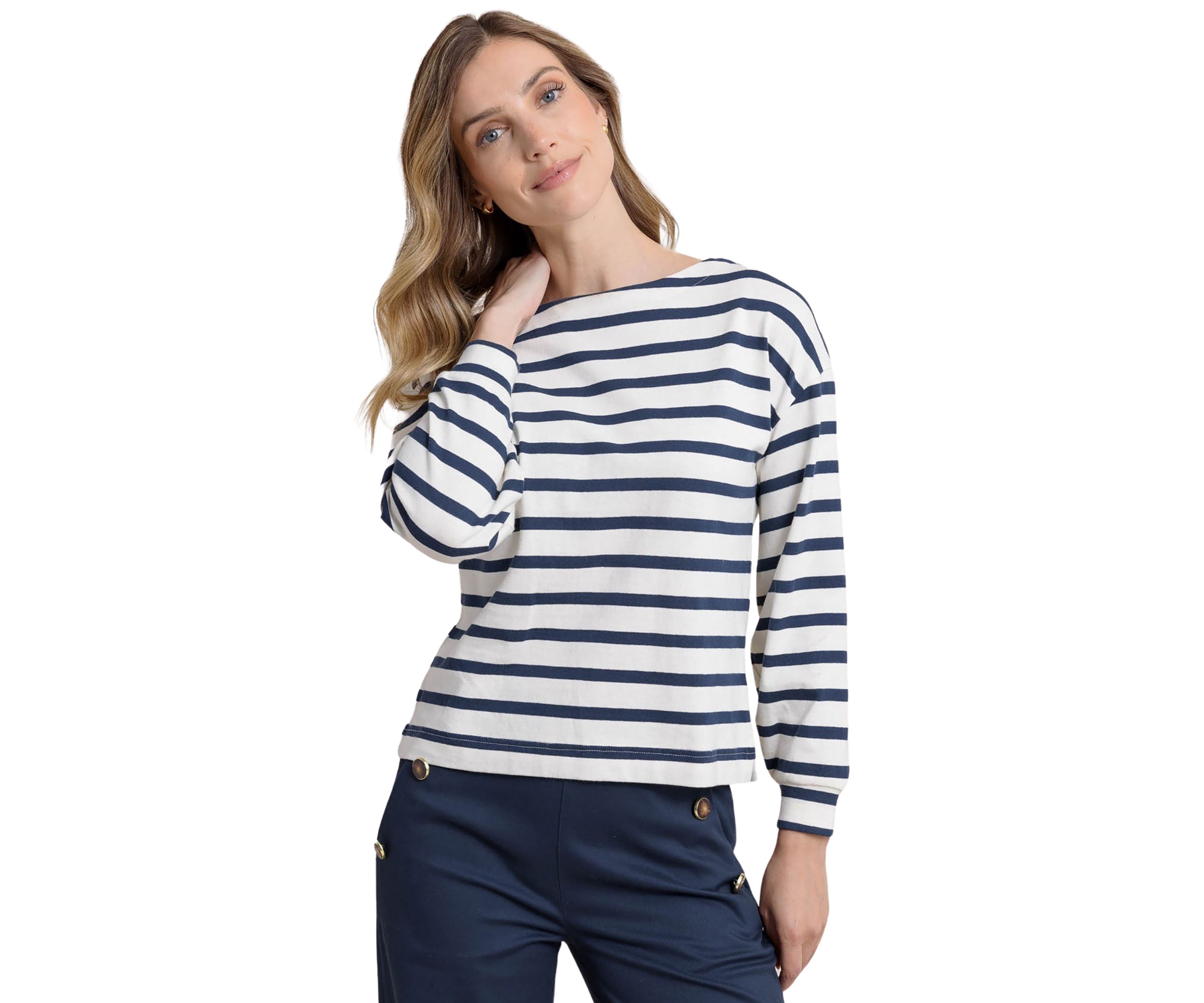 Womens Zayla Striped Top