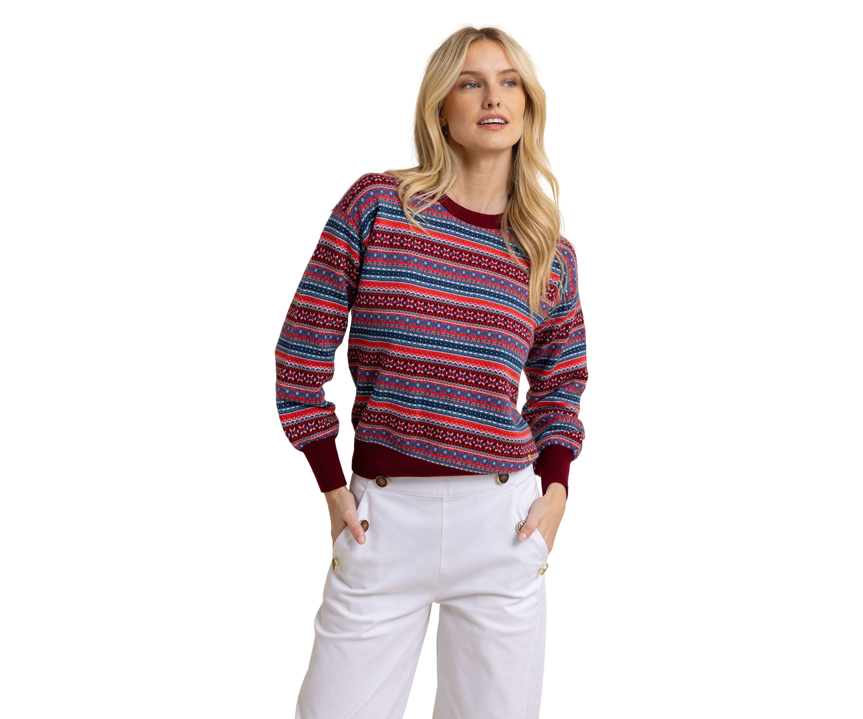 Womens Nelle Fair Isle Sweater