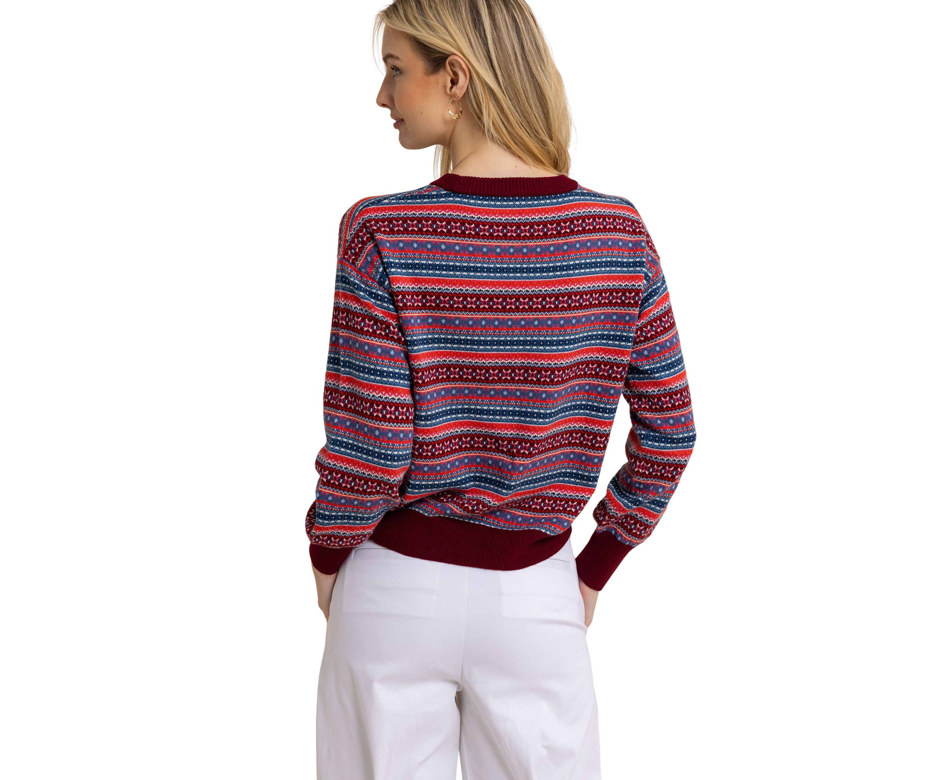 Womens Nelle Fair Isle Sweater