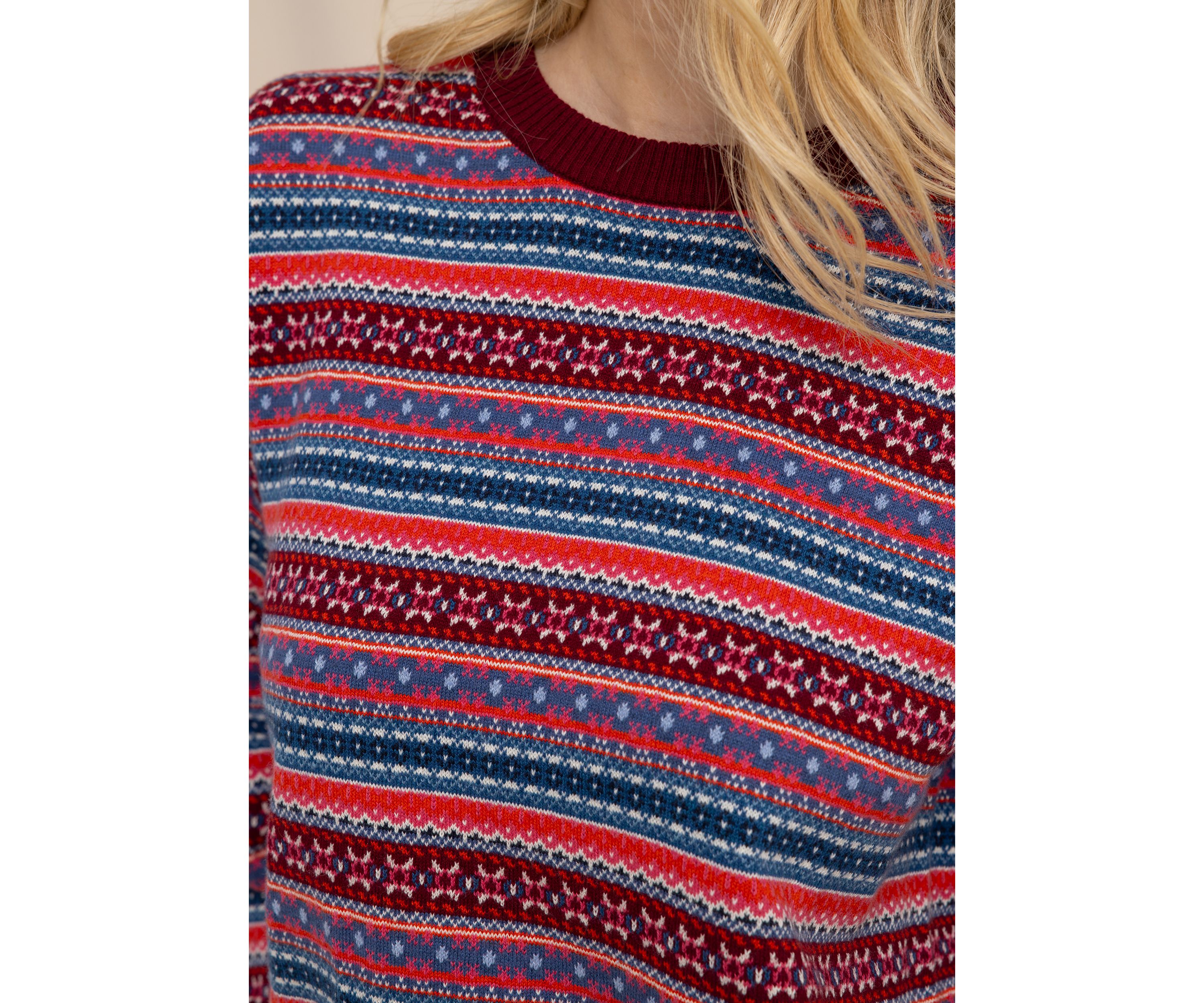 Womens Nelle Fair Isle Sweater