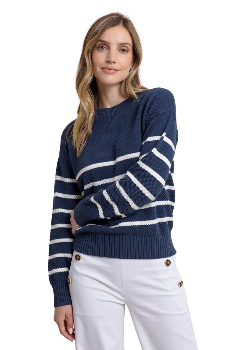 Womens Haisley Striped Sweater