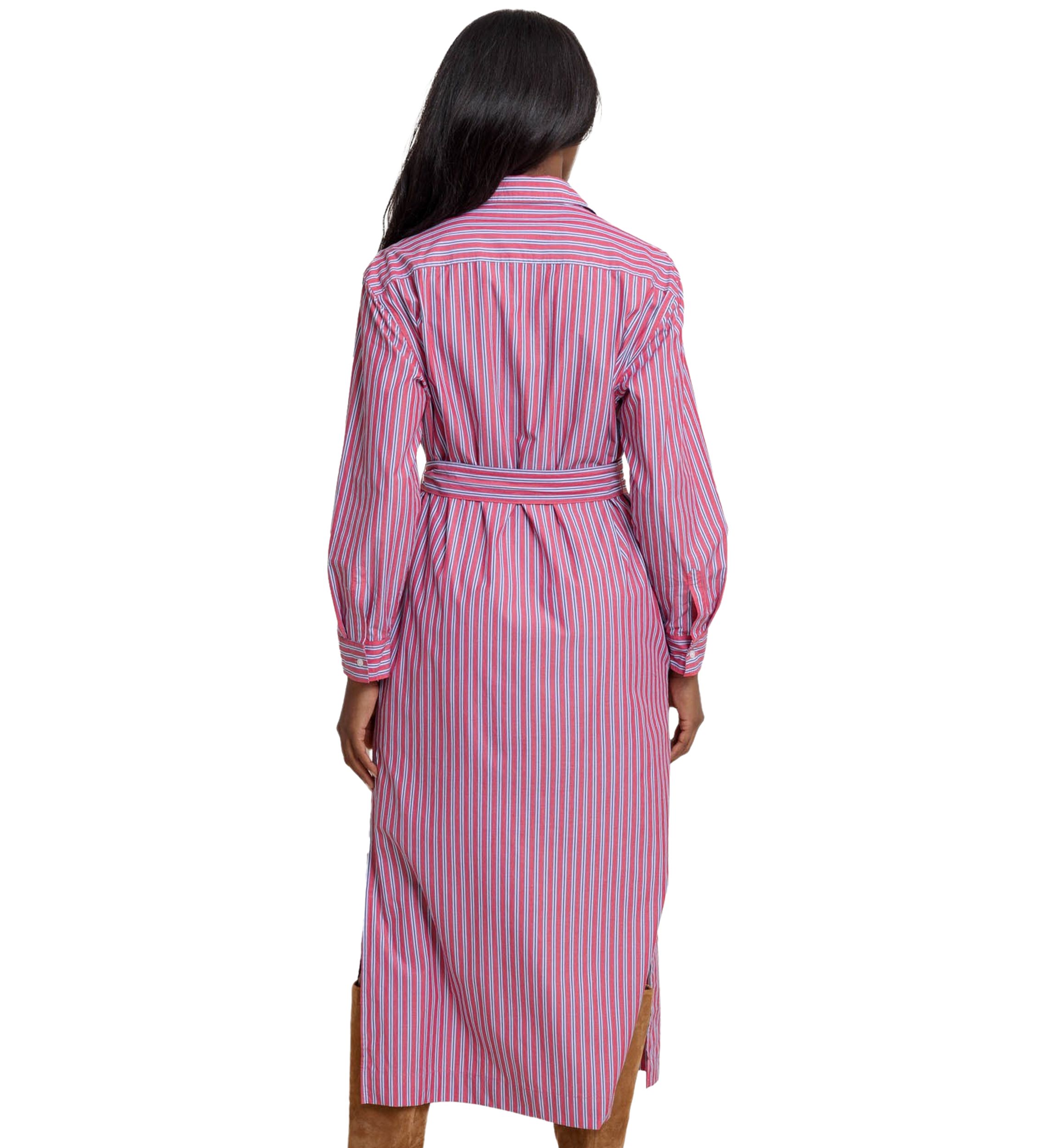 Womens Farren Striped Midi Shirtdress