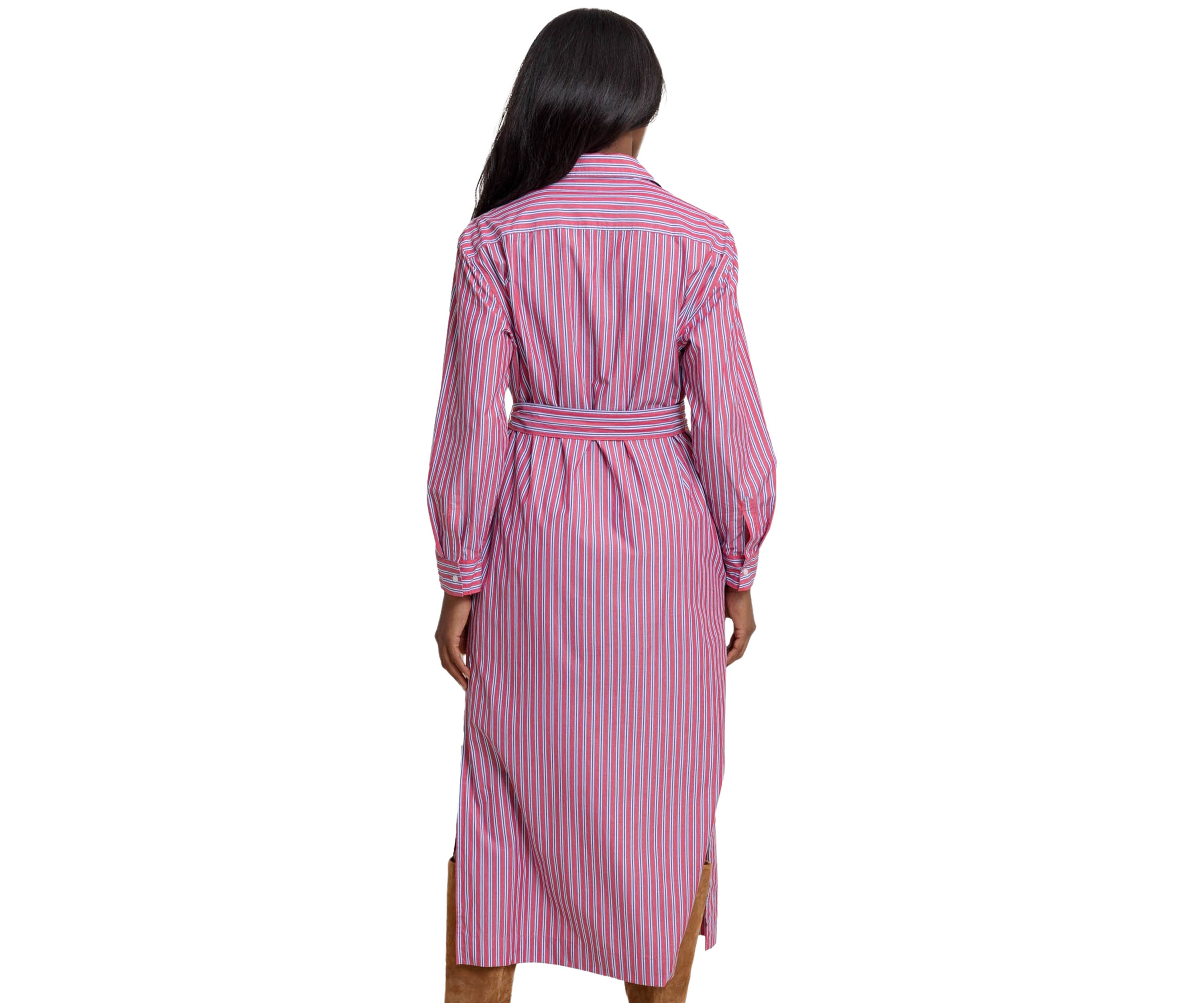 Womens Farren Striped Midi Shirtdress